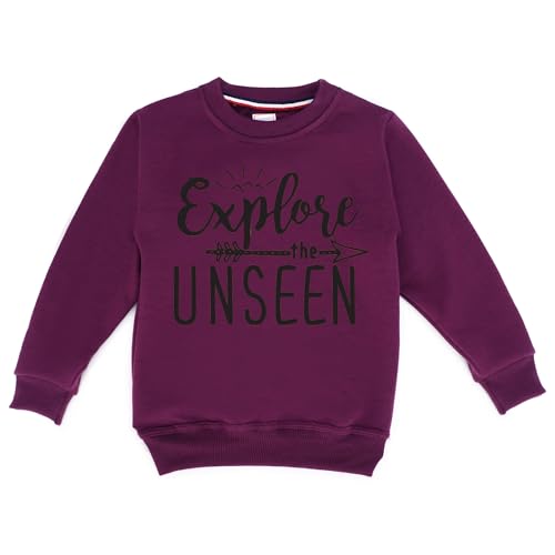 Image of Kids Graphic Print Woolen Sweatshirts with Round Neck and Full Sleeves (SWT-31)