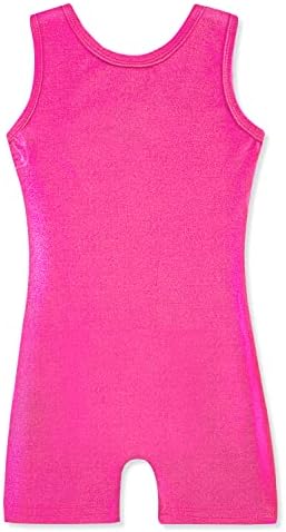 HOZIY Gymnastics Leotards with Shorts for Girls Toddlers Kids Biketard Tumbling Outfits Sparkle Unicorn Leopard Galaxy