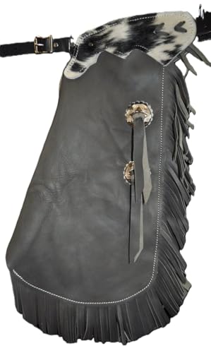 2T 3/4T Kids Chinks/Leather Kids Chinks/Cowhide Kids Chinks/Black and White Cowhide Kids Chinks/Kids Chinks/R Bar K (2T)