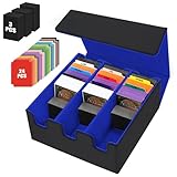 【Hochwertiges Material 】 La boîte de rangement pour cartes à collectionner dispose d’une surface en PU cuir de haute qualité, imperméable, et d’un revêtement intérieur souple en fibres ultra-fines, afin d’allonger sa durée de vie et de vous aider à développer une meilleure collection de cartes. Grâce à sa structure globale compacte, la boîte garantit une bonne stabilité et prévient efficacement l’usure et la perte des cartes.