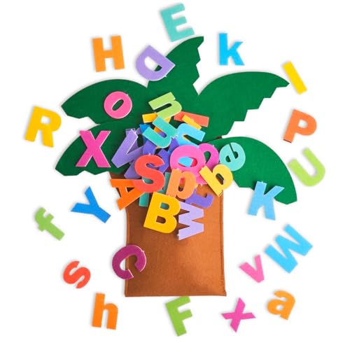 CHEFAN Tree and Letter Props from The Childhood Favorite Book, Felt Numbers and Letters