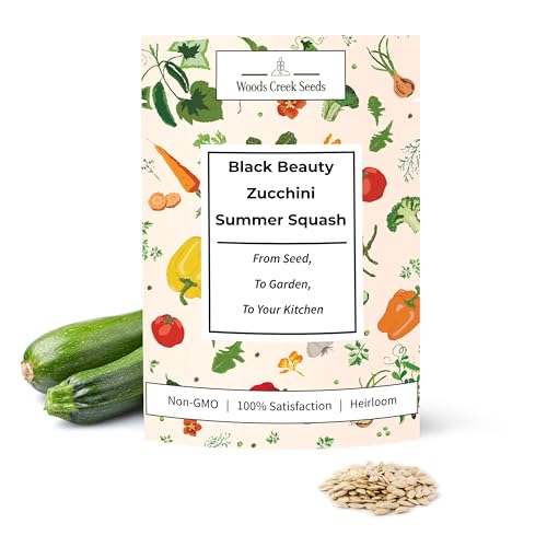 Black Beauty Zucchini Summer Squash Seeds for Planting - Over 90 ...