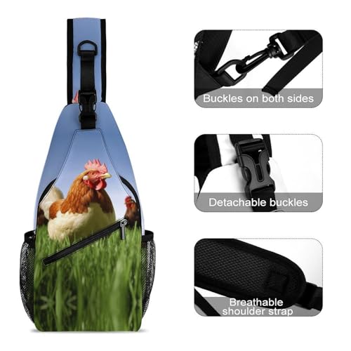 Mochila tipo bandolera deportiva para senderismo casual miniatura 3