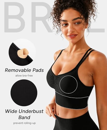 Image of BRXL Sports Bras for Women Crisscross Back Workout Gym Sport Bra