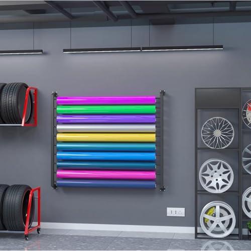 Support mural pour rouleau de tissu en métal noir mat premium