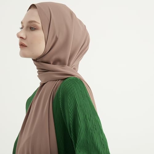 KARACA Muslim Hijab Scarf for Women | 27" - 78" Silk Appearance Head Scarf | Long Wrap Hair Shawl Scarves Islamic Turban3
