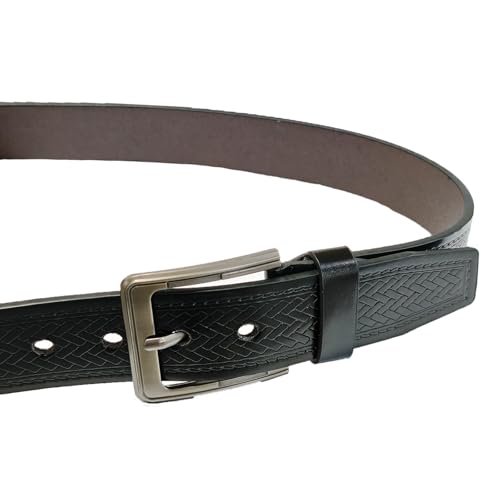 Dress Belt Men,Black Leather Belt for Men,Casual Wear Jeans Pants2