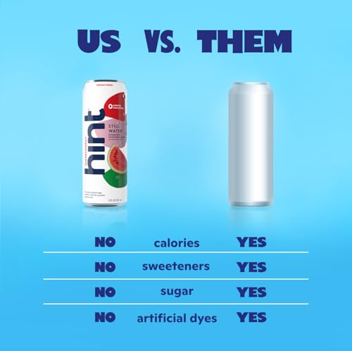 Image of Hint Canned Water, Peach Raspberry - Purified Flavored Water with Zero Calories, Natural Flavors, and Sugar Free - 12 Fl Oz Cans (Pack of 24)