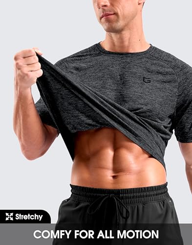 G Gradual Mens Workout Dry Fit Shirts Athletic Performance T-Shirts Black β image 5
