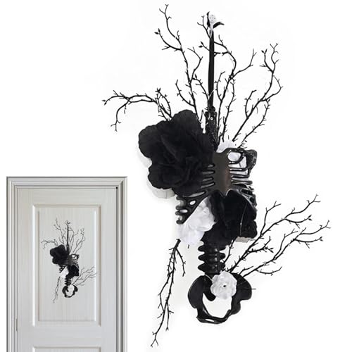 Couronne de squelette d'Halloween pour créer des souvenirs effrayants