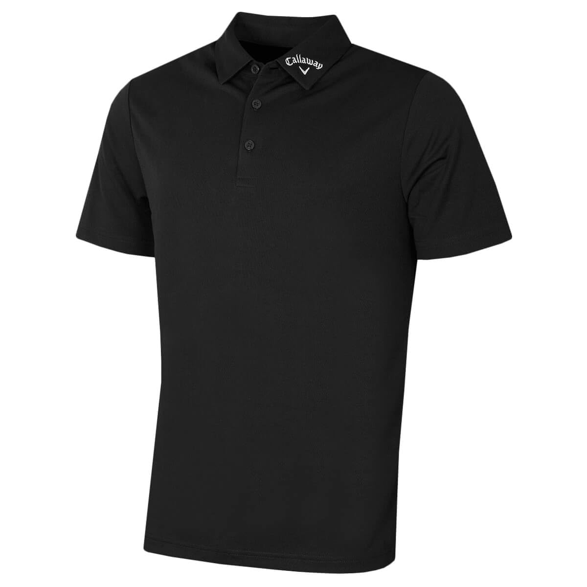 Callaway Golf Mens Ace Micro Texture Polo Shirt - Caviar - XXL