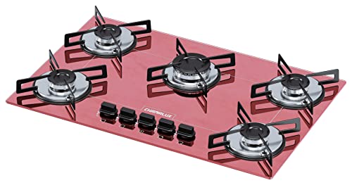 Cooktop 5 bocas Chamalux ultra chama rosa Bivolt T.C