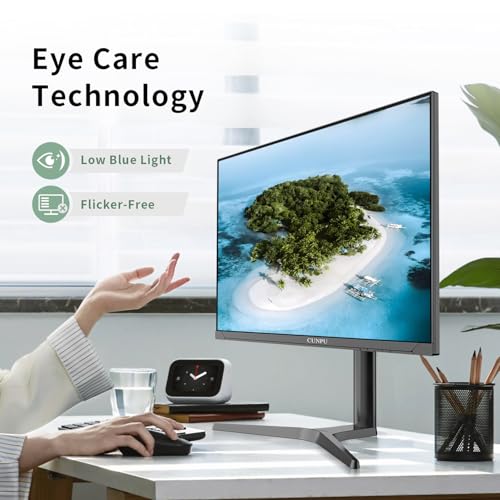 Image of CUNPU 32 inch 4K UHD (3840 x 2160) Monitor IPS Ultra-Thin Computer Monitor 60Hz sRGB 100% Built-in Dual Speakers HDR10 VESA DisplayPort HDMI Height /Tilt /Pivot Adjustment