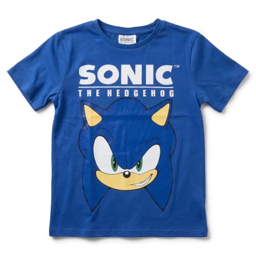 Sonic Kurzarm-T-Shirt für Mädchen und Jungen - Atmungsaktives Weiches und Bequemes Kinder-T-Shirt Sommerkleidung Alltag und Ausflüge