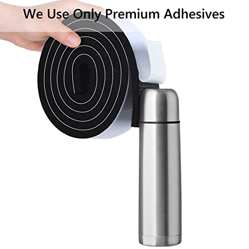 Trisiki 26Ft White V-Shaped " Q " Foam Weather Stripping + 13Ft (1 In X 1/2 In) Low Density Weather Stripping Door Seal Strip #TOP1