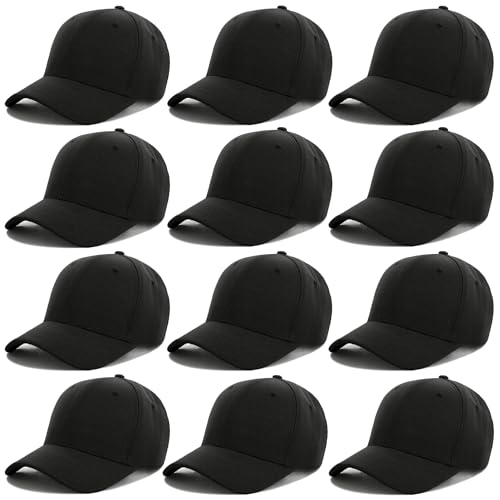 Gorra clásica de algodón para mujer y hombre, pack 12 piezas miniatura 1