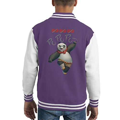 Veste Kung Fu Panda enfant style varsity pour Noël et l'hiver