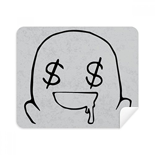 Make One's Mouth Water Black Happy Cleaning Cloth Screen Cleaner 2pcs Suede Fabric