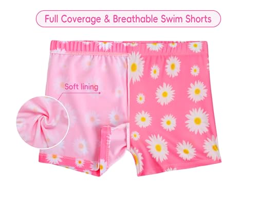 Girls Swimsuit 2 Piece Rash Guard Set Short Sleeve Bathing Suits UPF 50+ Summer Beach Swimwear4