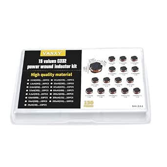 CD32 SMD Power Inductor Wire Wound Chip Inductor Kit, 15 Values, 150 Pcs