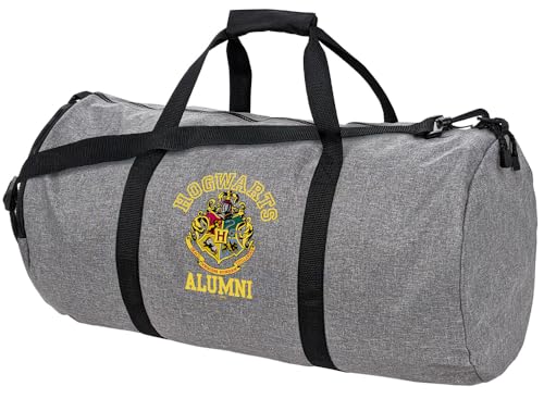 Harry Potter Hogwarts Alumni Crest Lightweight Duffel Bag for Sports and Gym Packable for Travel