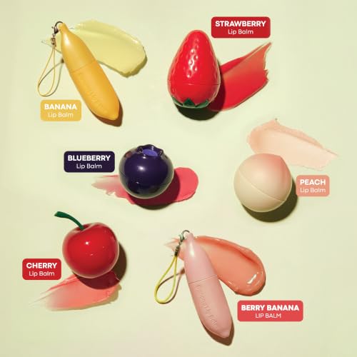 Image of TONYMOLY Mini Fruit Lip Balm Set with Sheer Tint, Shea Butter and Vitamin E