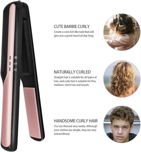 Plancha para Cabello Patins Color Rosa con Calentamiento Rápido y Control de Temperatura USB miniatura 4