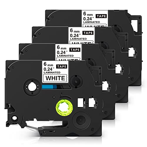 �u���U�[ �e�[�v TZe-211 ���n������ 4�Z�b�g ����6mm ����8m �s�[�^�b�`�L���[�u�@��Ή� P-touch �݊��i ���~�l�[�g �e�[�v�J�[�g���b�W