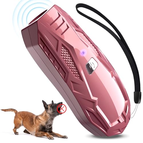 Antibell für Hunde, Ultraschall Anti Bell Gerät Bellenstopper Hund, Ultraschall-Anti-Bellgerät Hundebellen-Abschreckmittel Hunderindenstopper für Kleine Große Hunde Innen Außenbereich Antibell Hund