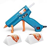 Tilswall グルーガン 小型 60本スティック付き(7mm×130mm) コード付き 50W 強力接着 手芸 DIY 急速加熱 液漏れ防止 やけど対策 軽量 初心者 子供 家庭用