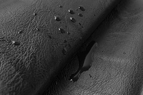 Premium Soft Grain Faux Leather Fabric for Upholstery - Versatile PU Leather for Furniture, Cushions, and DIY Projects (1 Yard, Black) 6 Premium Soft Grain Faux Leather Fabric for Upholstery - Versatile PU Leather for Furniture, Cushions, and DIY Projects (1 Yard, Black) - Image 5