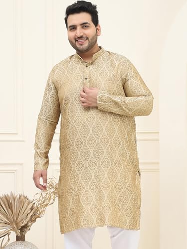 Image of SOJANYA Men's Cotton Regular Fit Casual Plus (Since 1958) ONLY Kurta