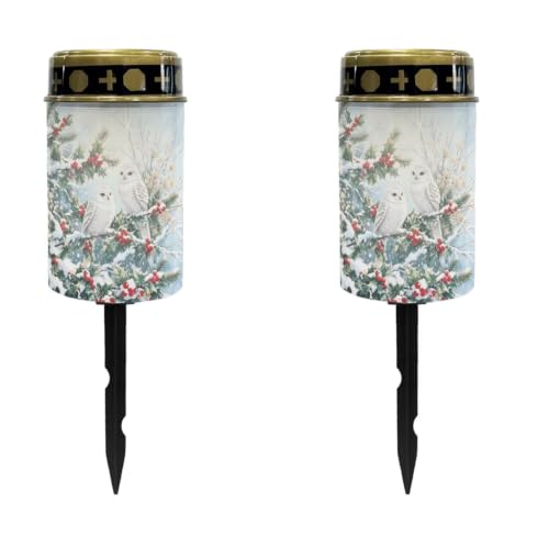 Image of Christmas Cemetery Solar Lights Flameless Candle