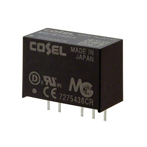 MGFW34815, Isolated DC/DC Converters - Through Hole 3W 18-76Vin +/-15V or 30Vout 0.1A SIP6
