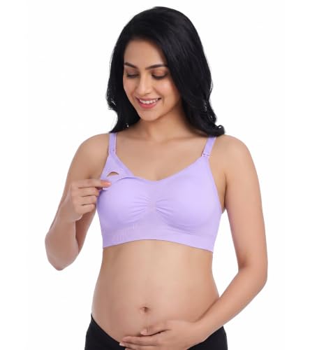 Image of DClub Comfort Revolution Seamless Bra -Easy lite Full-Coverage Wireless Everyday Bra with Soft Comfort with Removable Pad.