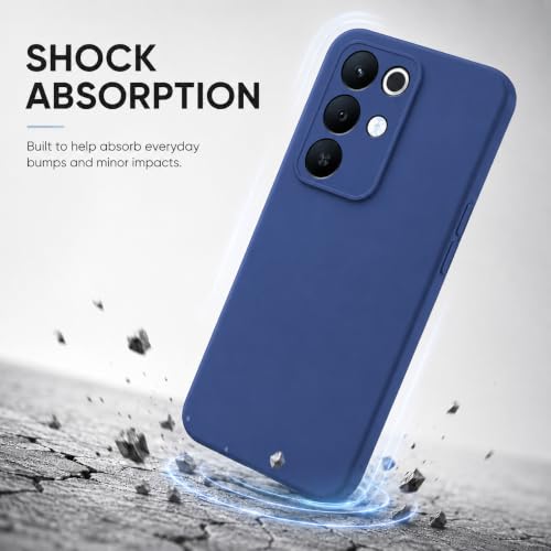 Image of FIRST MART Matte Silicone Back Cover for Realme 15x - Blue
