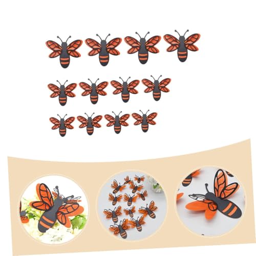 Set de 12 vinilos decorativos 3D de abejas miniatura 3