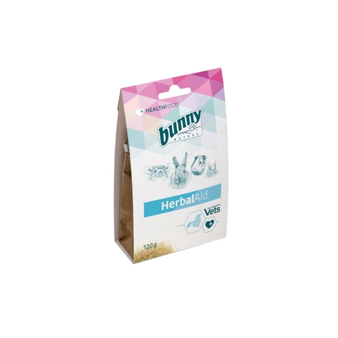 Bunny Powerflakes Ergänzungsfuttermittel – 120 G, Mit Gerste & Petersilie, Für Zwergkaninchen & Nager Bei Appetitlosigkeit