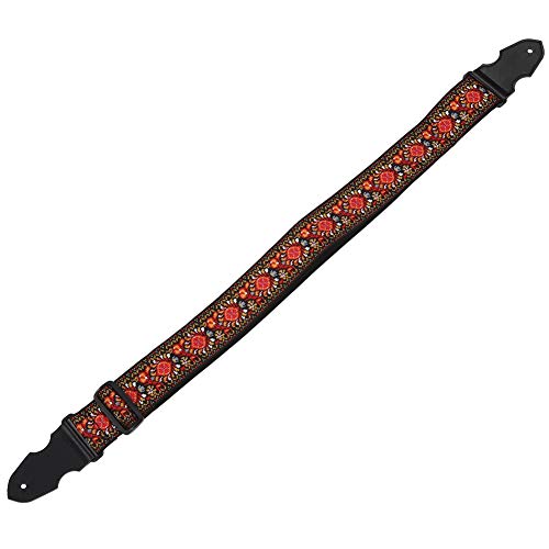 Peças elegantes de violão temperado, alças de baixo de comprimento ajustável, para violão acústico e