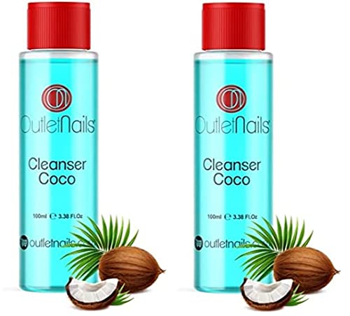 lot kit 2 cleaner dégraissants gels uv et vernis semi-permanent senteur coco outletnails Cover