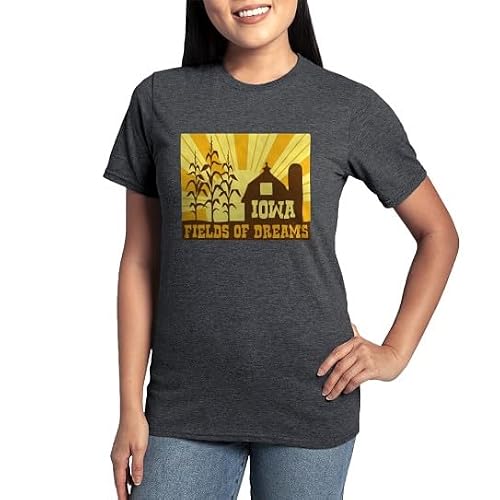 CafePress Iowa Field of Dreams Women's Classic T Shirt Women's Relaxed Fit Classic T-Shirt Graphite