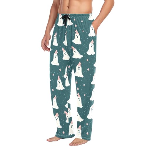 Spirits Stars Men's Cotton Pajama Pants with Pockets and Drawstring Comfortable and Stylish,S4
