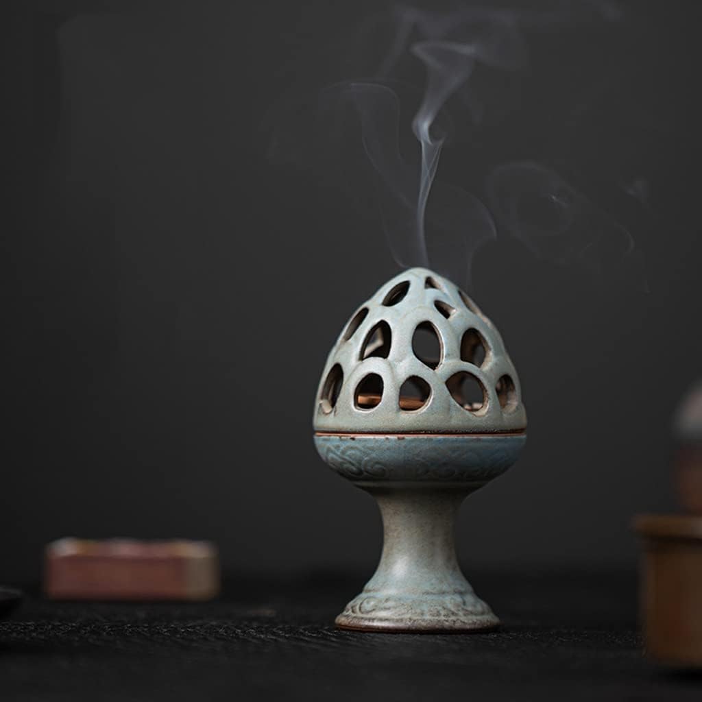 Incense Holder Mini Ceramic Incense Burner Home Indoor Sandalwood Incense Holder for Coil, Tower Incense, Home Office Teahouse Temple Decor