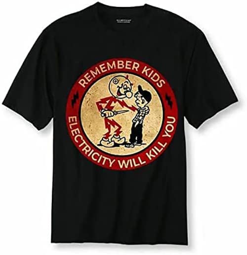 Reddy Kilowatt, Remember Kids Electricity Will Kill You Tshirt, Sweatshirt, Long Tee, Tank Tops, Hoodie for Men Women Unisex