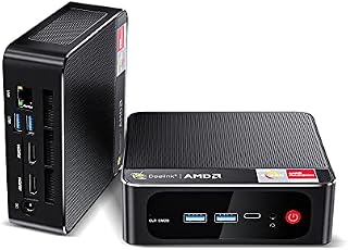 Beelink Ryzen Mini PC SER3 with AMD Ryzen 7 3750H (16GB RAM, 500GB NVMe SSD), 4K@60HZ Dual Display, High Performance Mini Computer Gaming Office