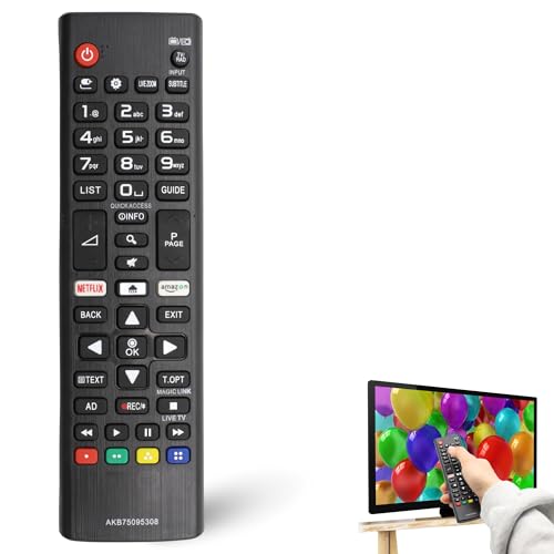 Mando a Distancia TV Compatible con LG AKB75675311, AKB75095303, AKB75095308, AKB75375608, AKB75675301, AKB75675311-24TL510, 24TL510, 24TL510, 24TL510, 28MT49, 28MT49, 28MT49, 28TK420,28TL510