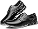 Men's Dress Shoes Wide Width, Comfort Dress Sneakers Men Fashion Oxfords Business Casual Shoes Soft Derby Shoe for Working Driving Walking Black, 10 Wide