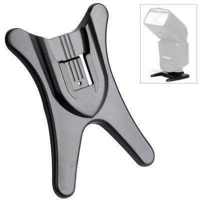 Hot Shoe Flash Stand for Middle-Contact Flash Units e.g. Canon 380EX, 420EX, 430EX, 540EZ, 550EX, 580EX II Nikon SB-600, SB-700, SB-800, Sigma, Metz, etc.