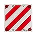 Produktbild PubbliCentro Warntafel mit Reflektoren und Ösen 50x50 cm Rot-Weiß