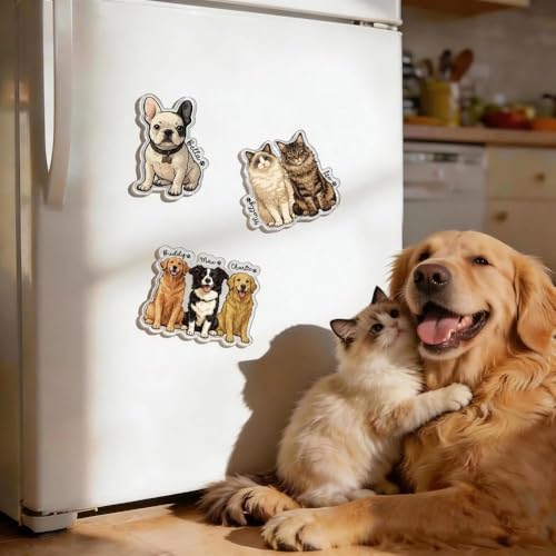 Imán Personalizado para Refrigerador con Foto de Mascota miniatura 7